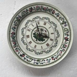 Portmeirion floral wall clock Made in England Botanic Garden